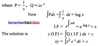 Samacheer Kalvi 12th Business Maths Solutions Chapter 4 Differential Equations Ex 4.4 Q5