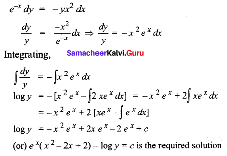 Samacheer Kalvi 12th Business Maths Solutions Chapter 4 Differential Equations Miscellaneous Problems Q3