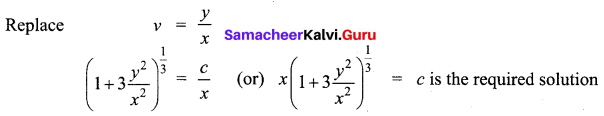 Samacheer Kalvi 12th Business Maths Solutions Chapter 4 Differential Equations Miscellaneous Problems Q4.2