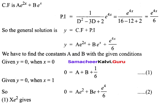 Samacheer Kalvi 12th Business Maths Solutions Chapter 4 Differential Equations Miscellaneous Problems Q7