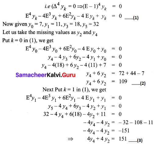 Samacheer Kalvi 12th Business Maths Solutions Chapter 5 Numerical Methods Miscellaneous Problems Q4.1
