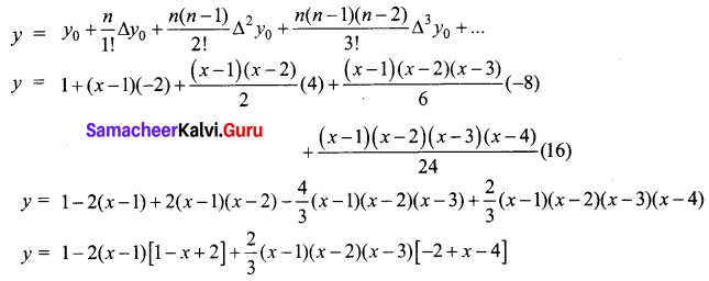 Samacheer Kalvi 12th Business Maths Solutions Chapter 5 Numerical Methods Miscellaneous Problems Q9.2