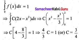 Samacheer Kalvi 12th Business Maths Solutions Chapter 6 Random Variable and Mathematical Expectation Additional Problems I Q3