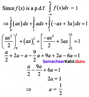 Samacheer Kalvi 12th Business Maths Solutions Chapter 6 Random Variable and Mathematical Expectation Additional Problems III Q4.1