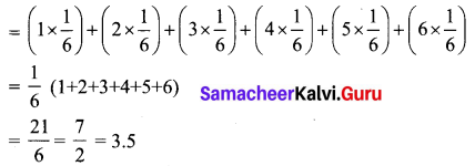 Samacheer Kalvi 12th Business Maths Solutions Chapter 6 Random Variable and Mathematical Expectation Ex 6.2 Q1.1