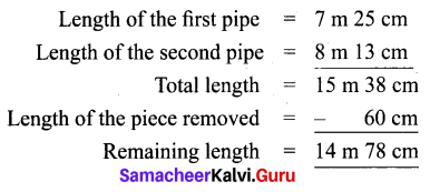 Samacheer Kalvi 6th Maths Solutions Term 2 Chapter 2 Measurements Ex 2.3 Q1