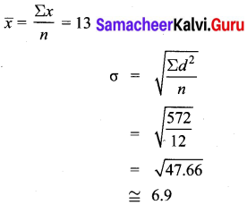 Samacheer Kalvi 10th Maths Chapter 8 Statistics and Probability Ex 8.1 8