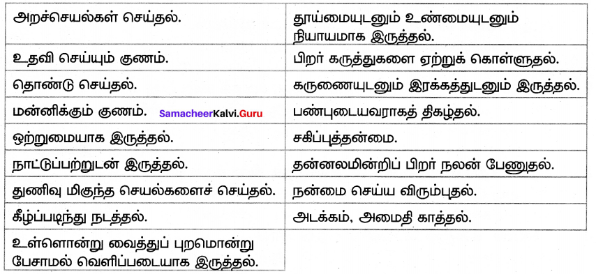 Samacheer Kalvi 7th Tamil Solutions Term 3 Chapter 2.2 அறம் என்னும் கதிர் - 2