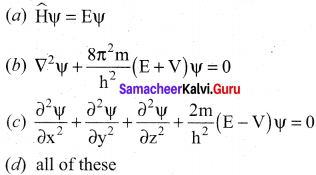 Samacheer Kalvi.Guru 11th Chemistry Solutions Chapter 2 Quantum Mechanical Model Of Atom