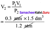 Samacheer Kalvi 11th Chemistry Solutions Chapter 6 Gaseous State-
