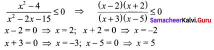 Samacheer Kalvi 11th Maths Solutions Chapter 2 Basic Algebra Ex 2.8 7