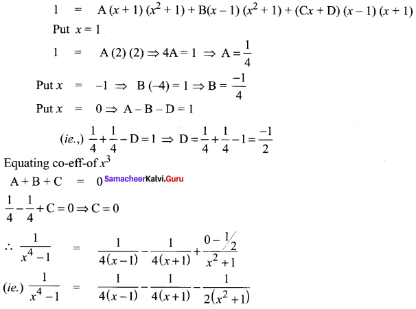 Samacheer Kalvi 11 Maths Solutions Chapter 2 Basic Algebra Ex 2.9