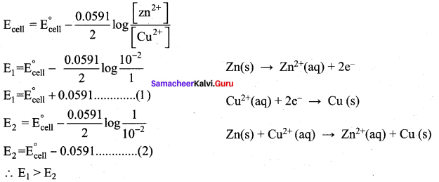 Samacheer Kalvi 12th Chemistry Solutions Chapter 9 Electro Chemistry-7