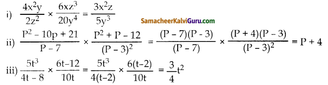 Samacheer Kalvi 10th Maths Guide Chapter 3 இயற்கணிதம் Ex 3.5 1