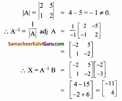 Samacheer Kalvi 12th Maths Guide Chapter 1 அணிகள் மற்றும் அணிக்கோவைகளின் பயன்பாடுகள் Ex 1.3 1