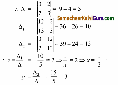 Samacheer Kalvi 12th Maths Guide Chapter 1 அணிகள் மற்றும் அணிக்கோவைகளின் பயன்பாடுகள் Ex 1.4 17