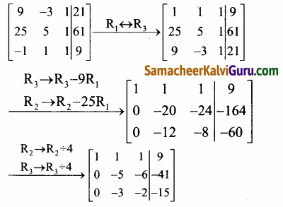 Samacheer Kalvi 12th Maths Guide Chapter 1 அணிகள் மற்றும் அணிக்கோவைகளின் பயன்பாடுகள் Ex 1.5 56