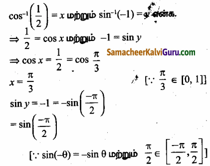Samacheer Kalvi 12th Maths Guide Chapter 4 நேர்மாறு முக்கோணவியல் சார்புகள் Ex 4.2 71