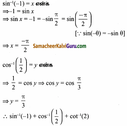 Samacheer Kalvi 12th Maths Guide Chapter 4 நேர்மாறு முக்கோணவியல் சார்புகள் Ex 4.4 33