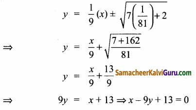 Samacheer Kalvi 12th Maths Guide Chapter 5 இரு பரிமாண பகுமுறை வடிவியல் – II Ex 5.4 10