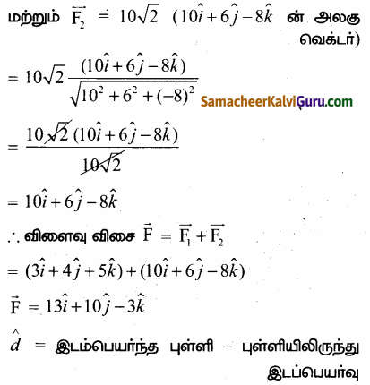 Samacheer Kalvi 12th Maths Guide Chapter 6 வெக்டர் இயற்கணிதத்தின் பயன்பாடுகள் Ex 6.1 54
