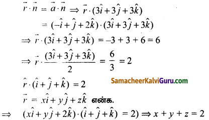Samacheer Kalvi 12th Maths Guide Chapter 6 வெக்டர் இயற்கணிதத்தின் பயன்பாடுகள் Ex 6.6 3