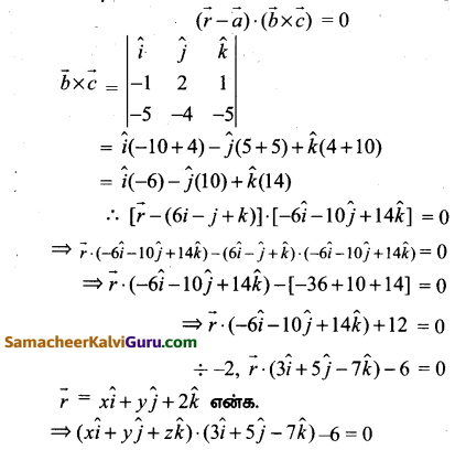Samacheer Kalvi 12th Maths Guide Chapter 6 வெக்டர் இயற்கணிதத்தின் பயன்பாடுகள் Ex 6.7 10