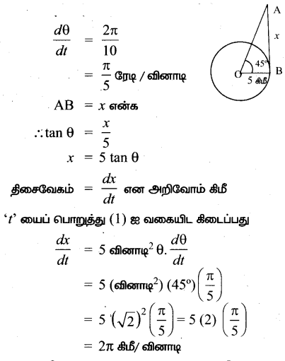 Samacheer Kalvi 12th Maths Guide Chapter 7 வகை நுண்கணிதத்தின் பயன்பாடுகள் Ex 7.1 5