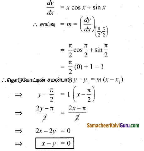 Samacheer Kalvi 12th Maths Guide Chapter 7 வகை நுண்கணிதத்தின் பயன்பாடுகள் Ex 7.2 7