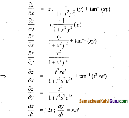 Samacheer Kalvi 12th Maths Guide Chapter 8 வகையீடுகள் மற்றும் பகுதி வகைக்கெழுக்கள் Ex 8.6 5