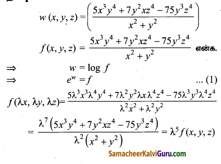 Samacheer Kalvi 12th Maths Guide Chapter 8 வகையீடுகள் மற்றும் பகுதி வகைக்கெழுக்கள் Ex 8.7 5