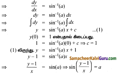 Samacheer Kalvi 12th Maths Guide Chapter Chapter 10 சாதாரண வகைக்கெழுச் சமன்பாடுகள் Ex 10.5 5