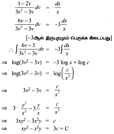 Samacheer Kalvi 12th Maths Guide Chapter Chapter 10 சாதாரண வகைக்கெழுச் சமன்பாடுகள் Ex 10.6 10