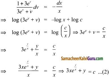 Samacheer Kalvi 12th Maths Guide Chapter Chapter 10 சாதாரண வகைக்கெழுச் சமன்பாடுகள் Ex 10.6 16