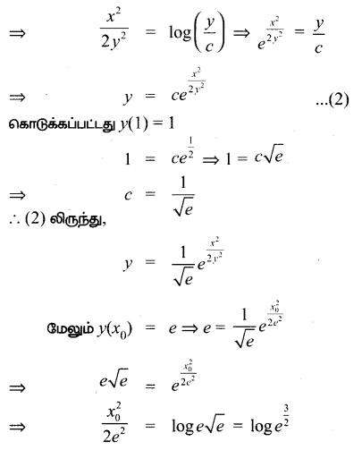Samacheer Kalvi 12th Maths Guide Chapter Chapter 10 சாதாரண வகைக்கெழுச் சமன்பாடுகள் Ex 10.6 19