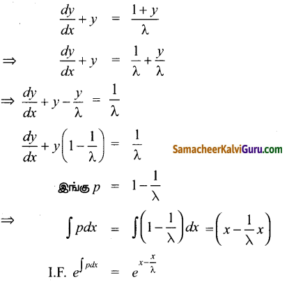 Samacheer Kalvi 12th Maths Guide Chapter Chapter 10 சாதாரண வகைக்கெழுச் சமன்பாடுகள் Ex 10.9 4