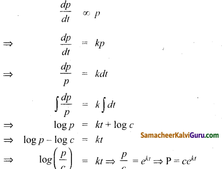 Samacheer Kalvi 12th Maths Guide Chapter Chapter 10 சாதாரண வகைக்கெழுச் சமன்பாடுகள் Ex 10.9 9