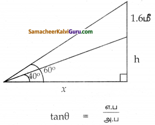 Samacheer Kalvi 10th Maths Guide Chapter 6 முக்கோணவியல் Ex 6.2 4
