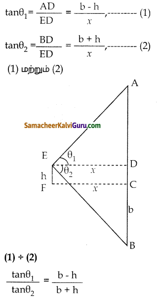 Samacheer Kalvi 10th Maths Guide Chapter 6 முக்கோணவியல் Ex 6.4 4