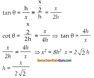 Samacheer Kalvi 10th Maths Guide Chapter 6 முக்கோணவியல் Ex 6.5 8