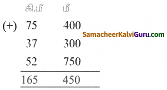 Samacheer Kalvi 5th Maths Guide Term 1 Chapter 4 அளவைகள் Ex 4 2