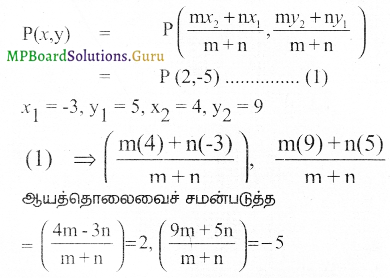 Samacheer Kalvi 9th Maths Guide Chapter 5 ஆயத்தொலை வடிவியல் Ex 5.4 2
