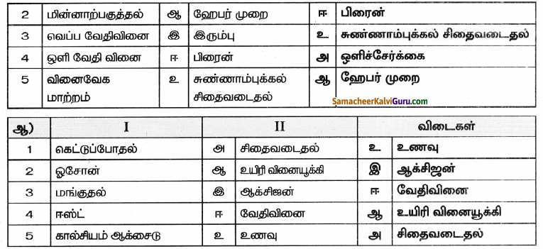 Samacheer Kalvi 8th Science Guide Chapter 10 நம்மைச்சுற்றி நிகழும் ...