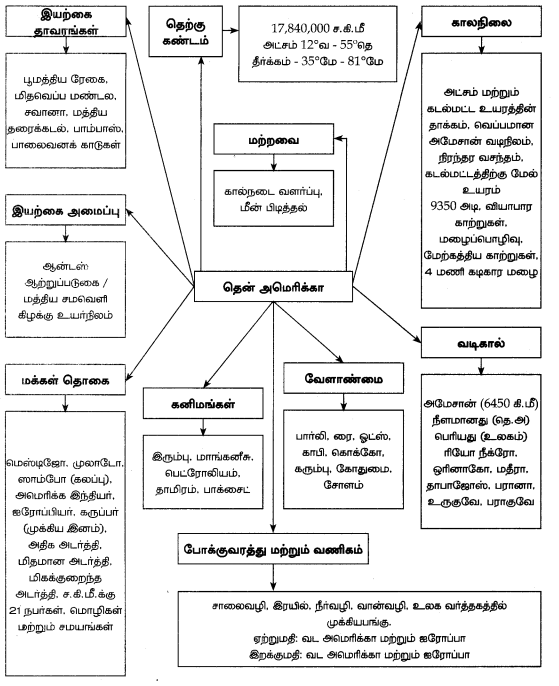 Samacheer Kalvi 7th Social Science Guide Term 3 Geography Chapter 1 கண்டங்களை ஆராய்தல் - வடஅமெரிக்கா மற்றும் தென்அமெரிக்கா 18